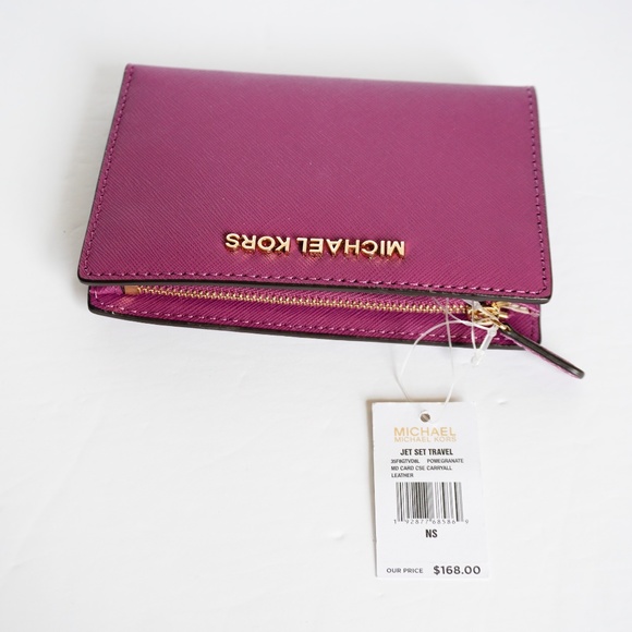 Michael Kors Bags Michael Kors Md Card Case Carryall Wallet Purple